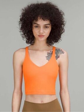 lululemon align tank - orange soda